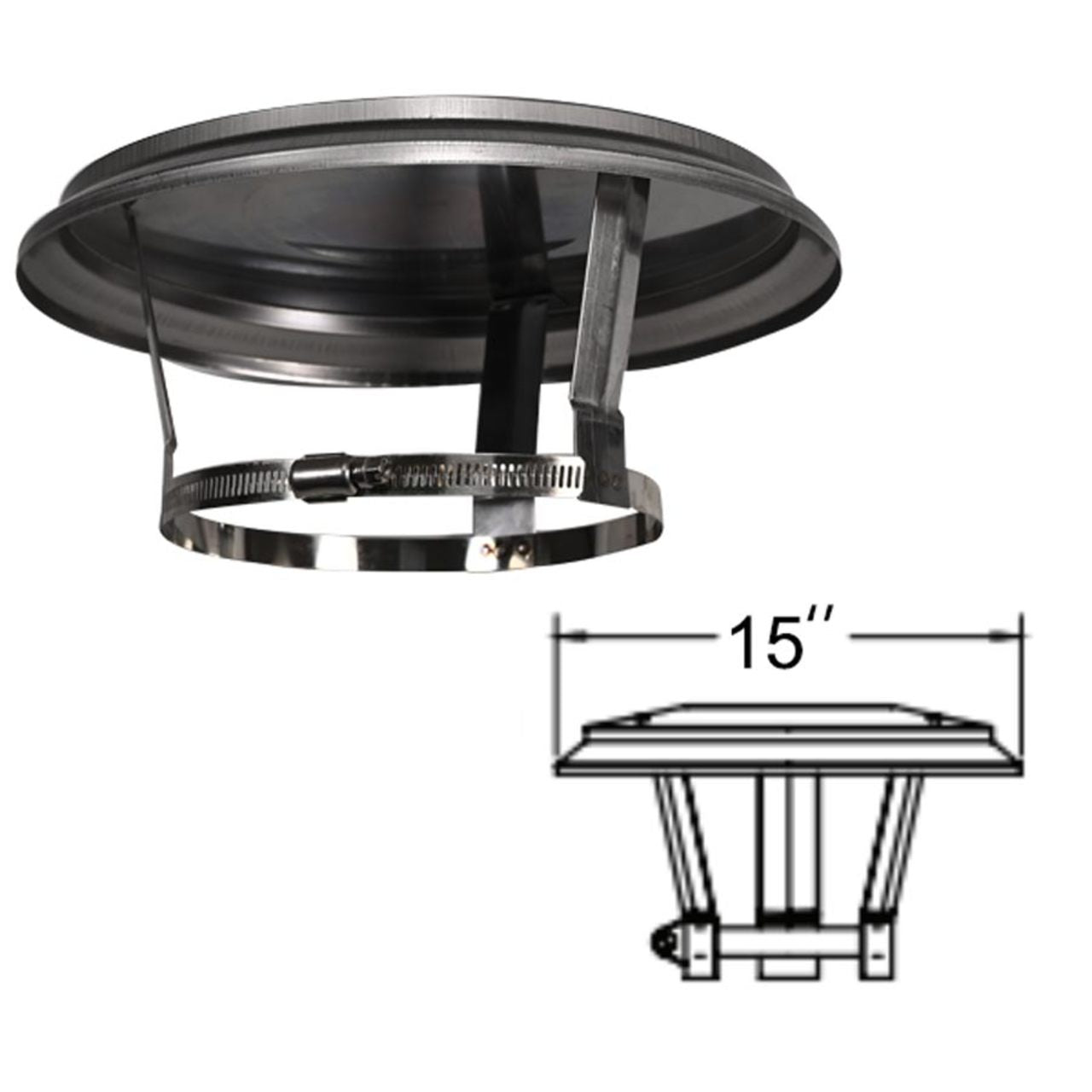 7" DuraFlexSS Cap - 7DFS-VC