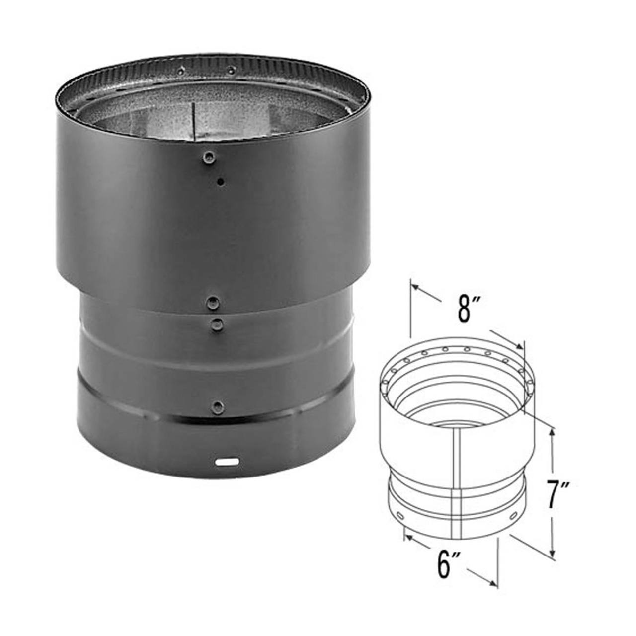 8" DVL 6" to 8" Increaser - 6DVL-X8