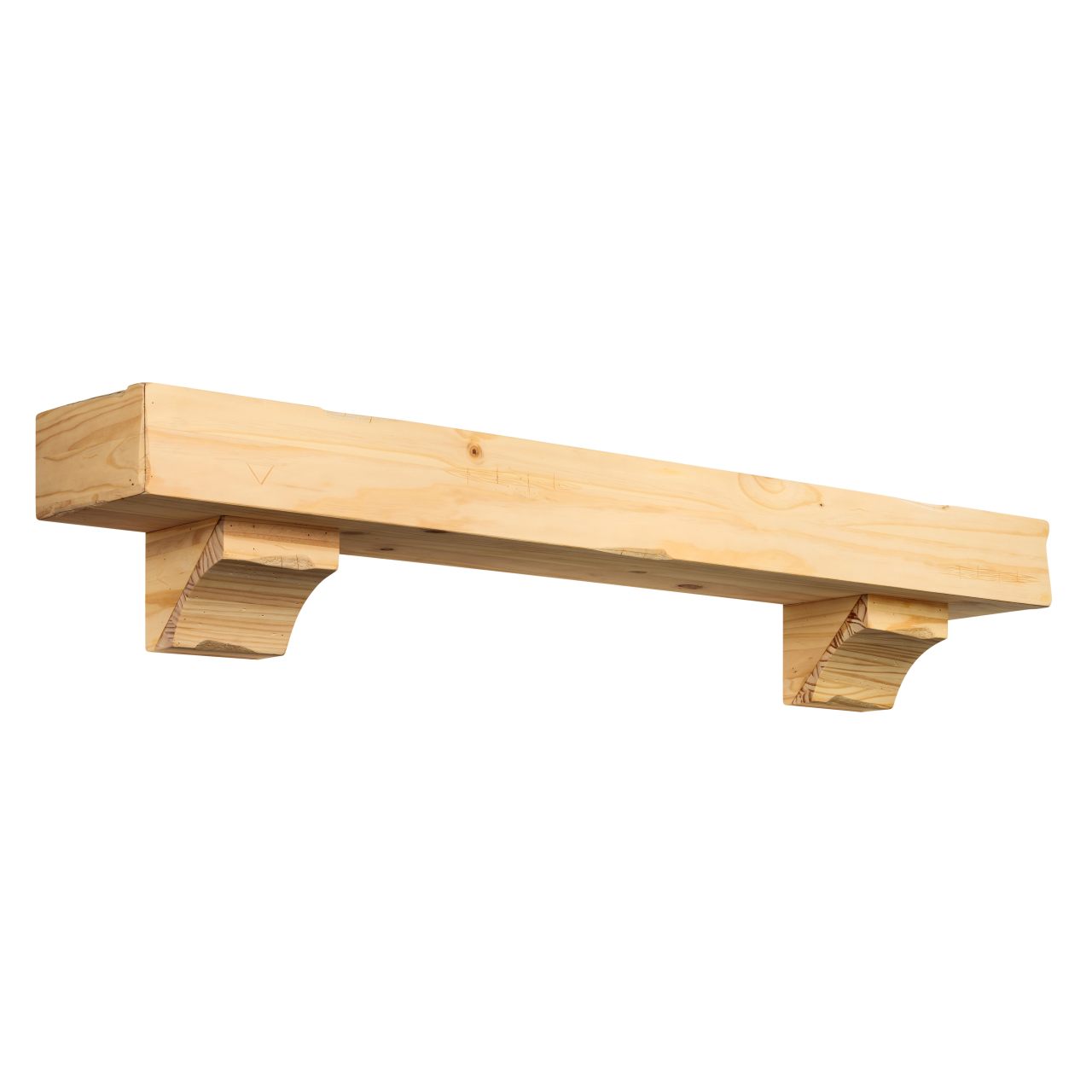 60" Shenandoah Unfinished Fireplace Shelf by Pearl Mantels