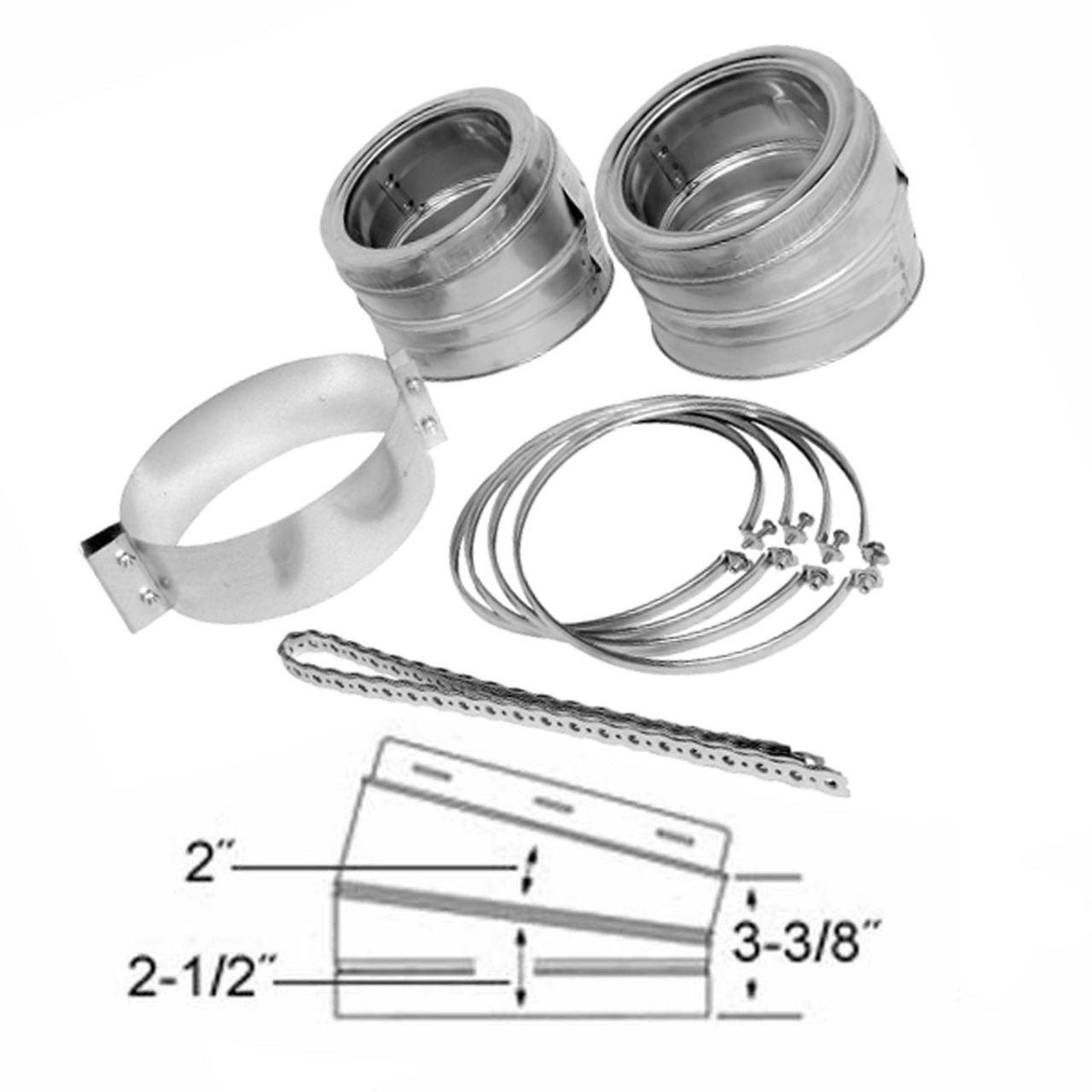 6" SuperPro 15 Degree Elbow Kit
