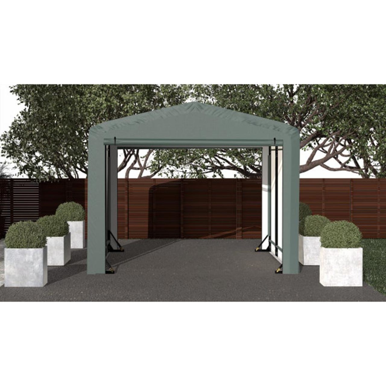 ShelterTube 10' x 14' x 8' Wind & Snow-Load Rated Garage -  Green