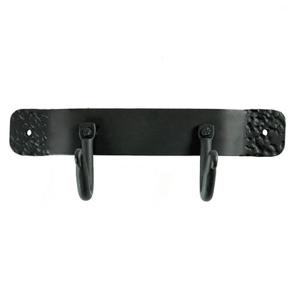 Pilgrim Forged Black Iron 2 Hook Bracket