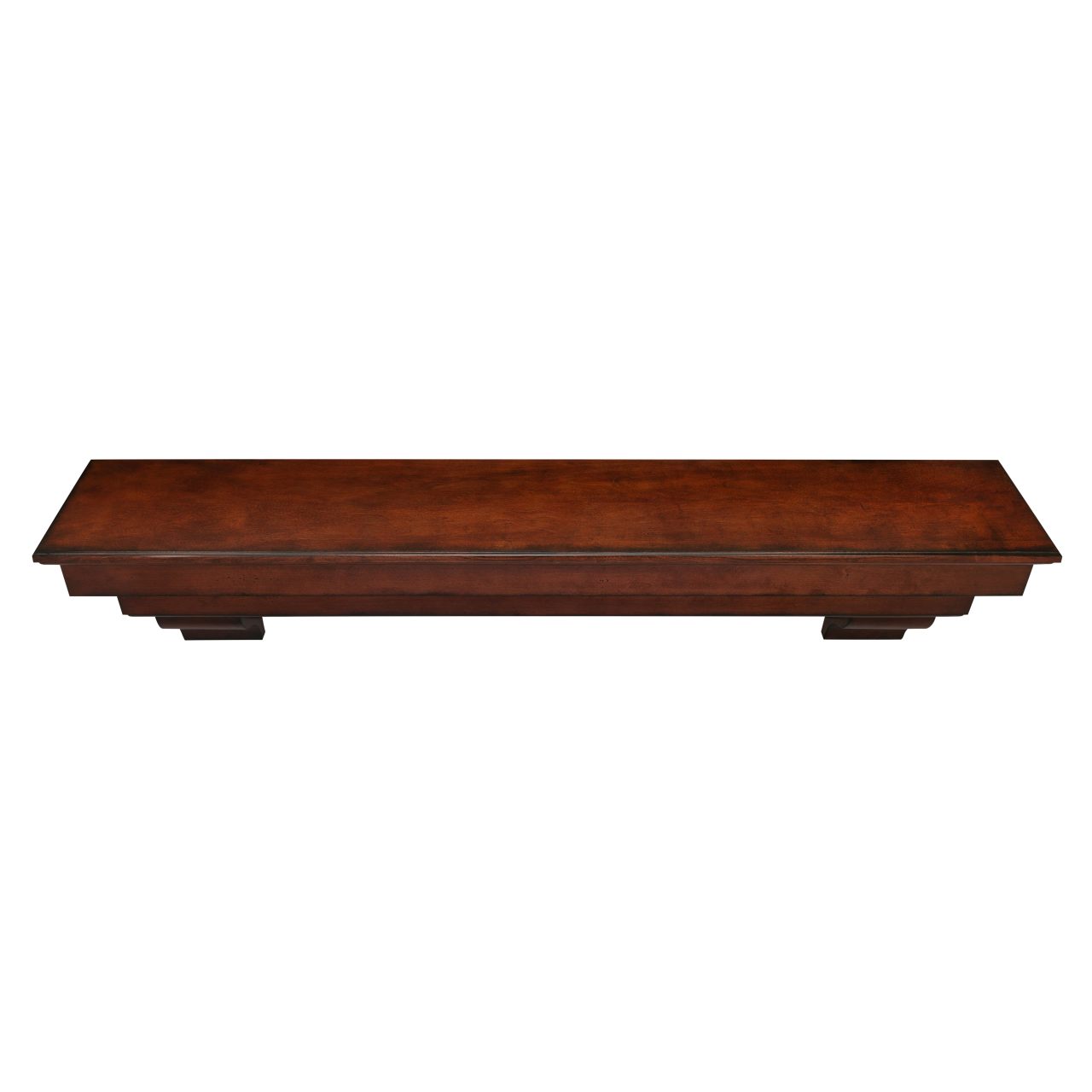 72" Auburn Distressed Cherry Finished Fireplace Shelf by Pearl Mantels