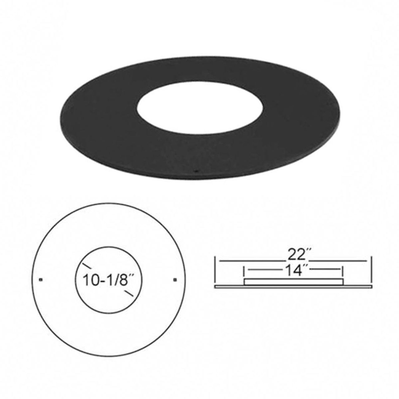 8" Selkirk Trim Plate Spacer - 208488