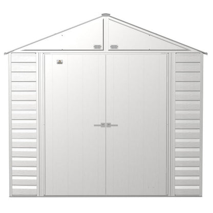 Arrow Select 8 x 8 Steel Storage Shed - Flute Gray