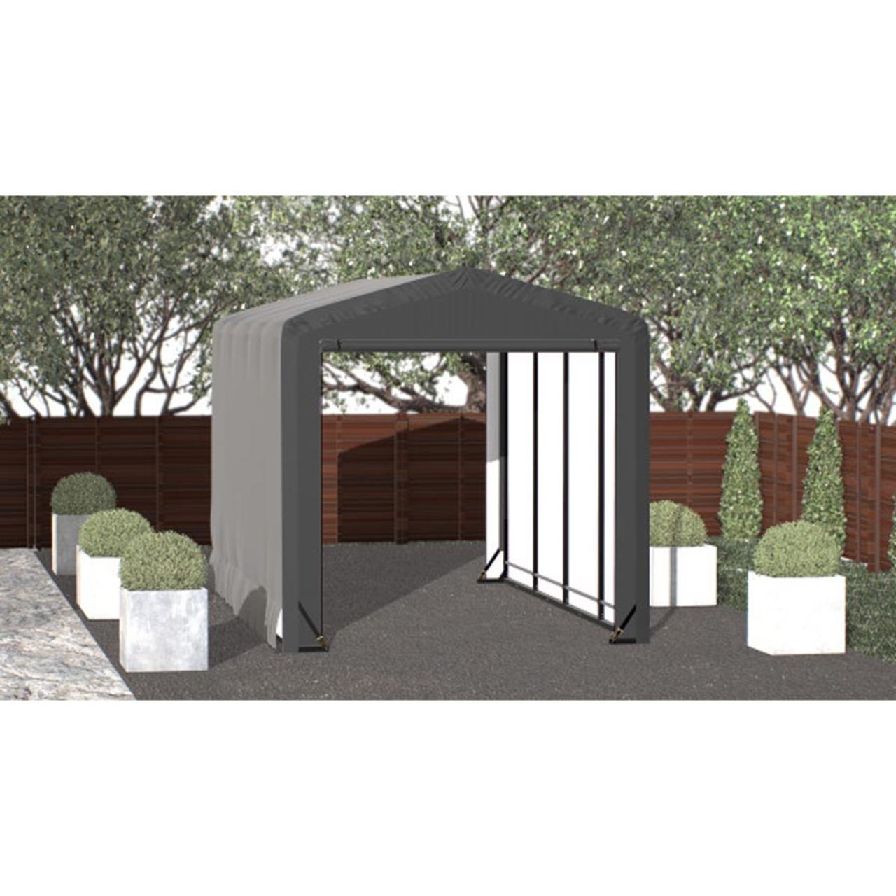 ShelterTube 10' x 18' x 10' Wind & Snow-Load Rated Garage - Gray