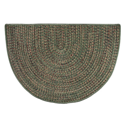 Goods of the Woods 4' Half Round Rug, Braided 48x27