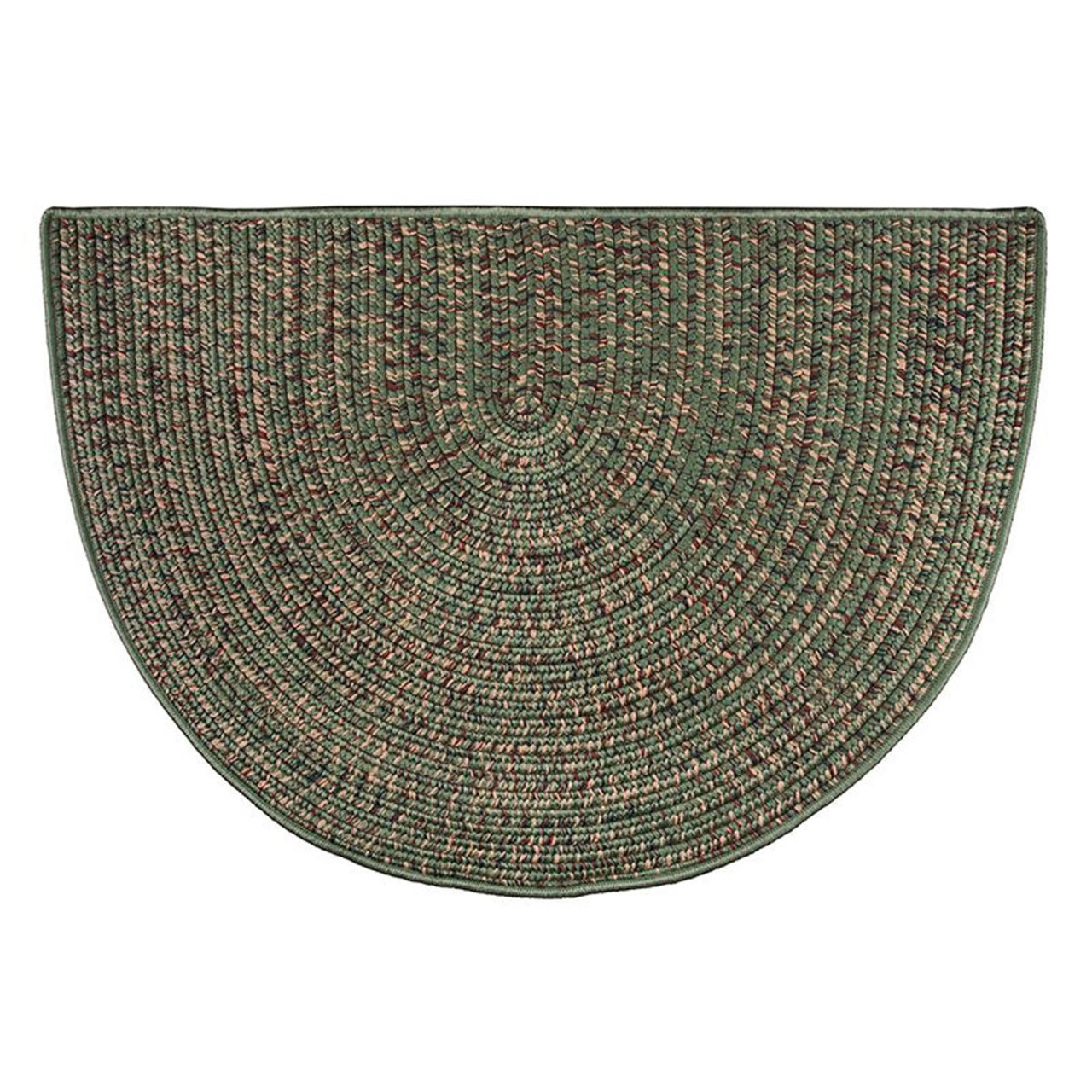 Goods of the Woods 4' Half Round Rug, Braided 48" x 27"