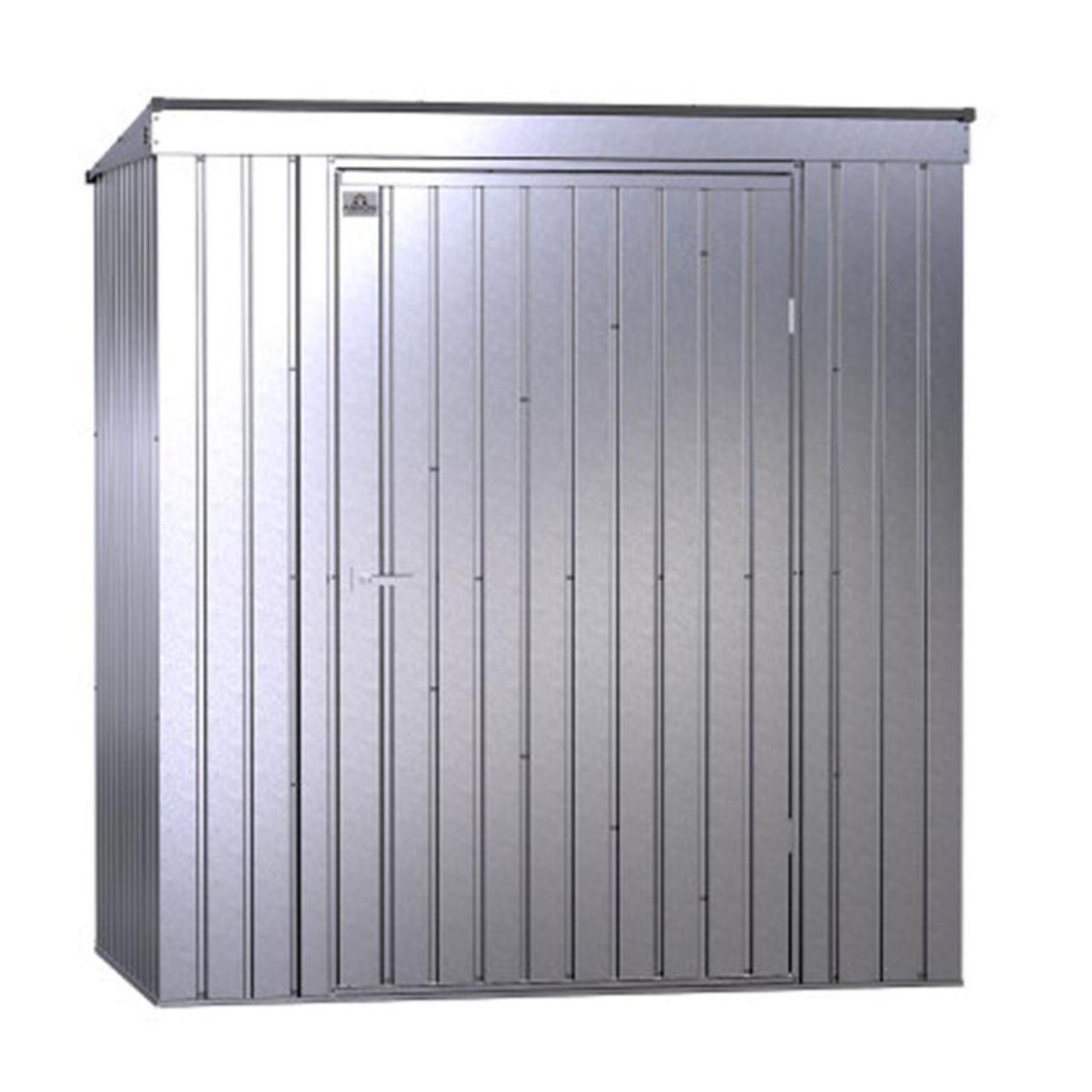 Arrow Elite 6' x 4'  Steel Storage Shed -  Silver