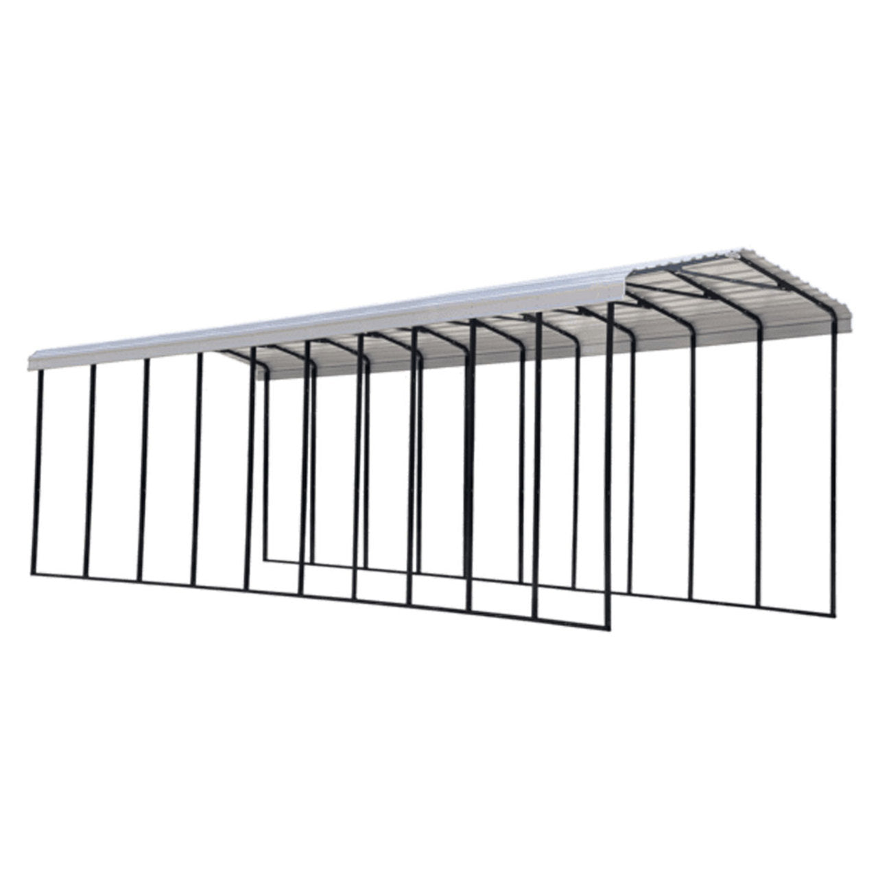 Arrow RV Carport 14 x 47 x 14 Ft. - Eggshell