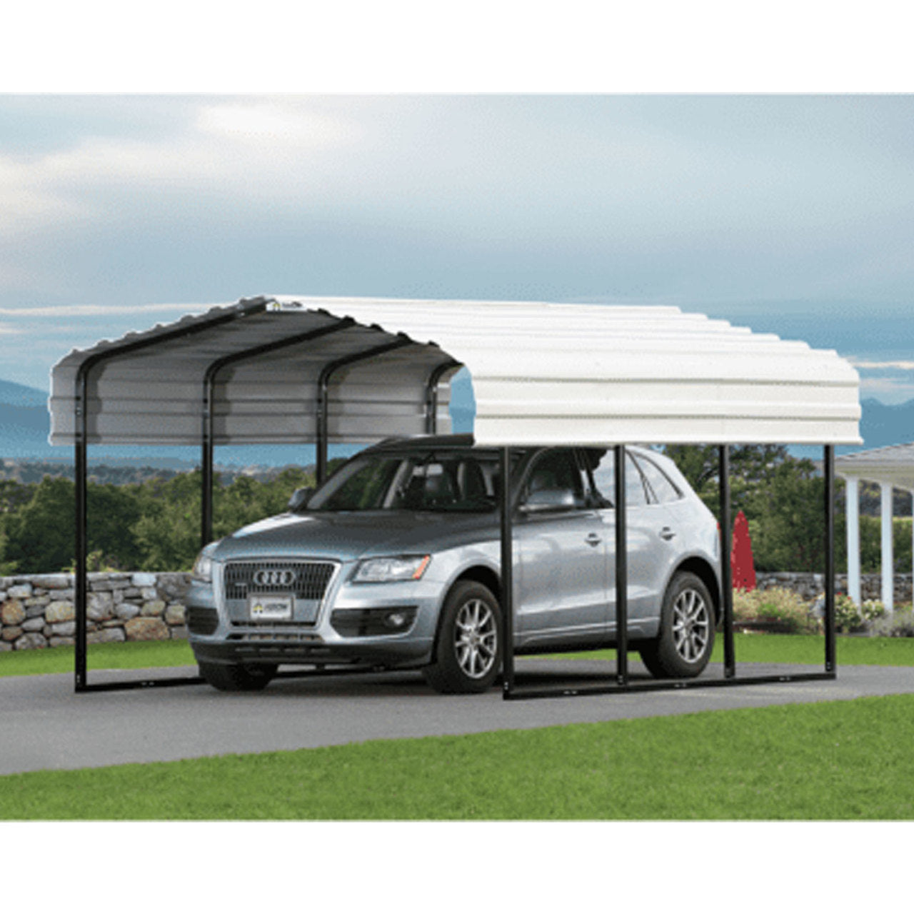 Arrow Carport 10x24x7 Ft. - Eggshell