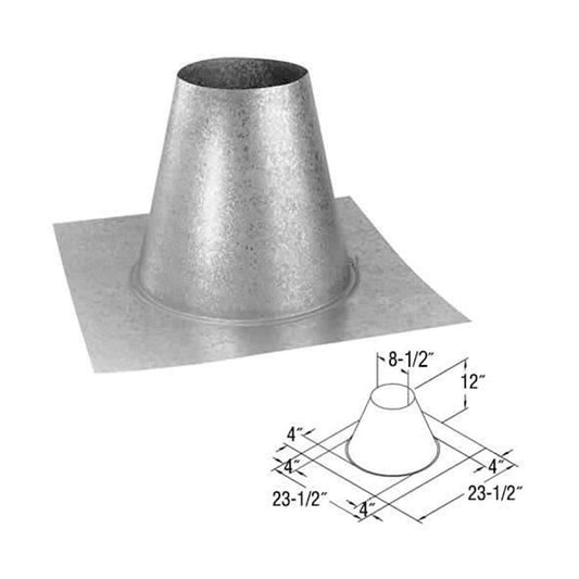 5" x 8" DirectVent Pro Flat Roof Flashing - 58DVA-FF