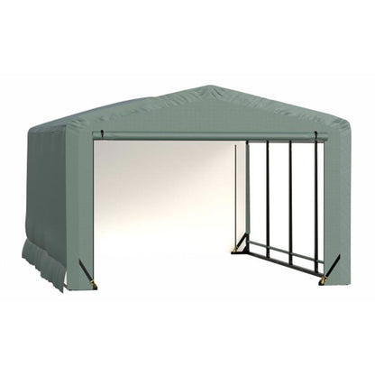 ShelterTube 12 x 18 x 8 Wind & Snow-Load Rated Garage - Green