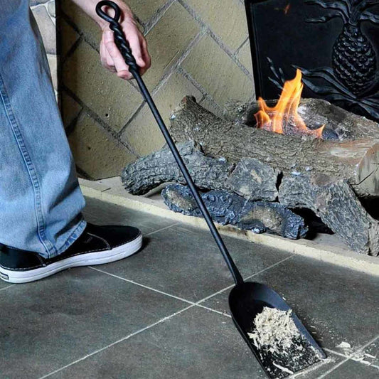 Individual Wrought Iron Shovel - Rope Design
