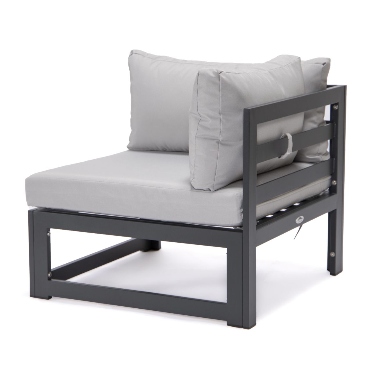 FiveOaks Dover Patio Collections Corner Sofa in Light Gray