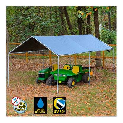 King Canopy 10 x 20 6-Leg King Canopy with Gray Cover - KMK1PCS