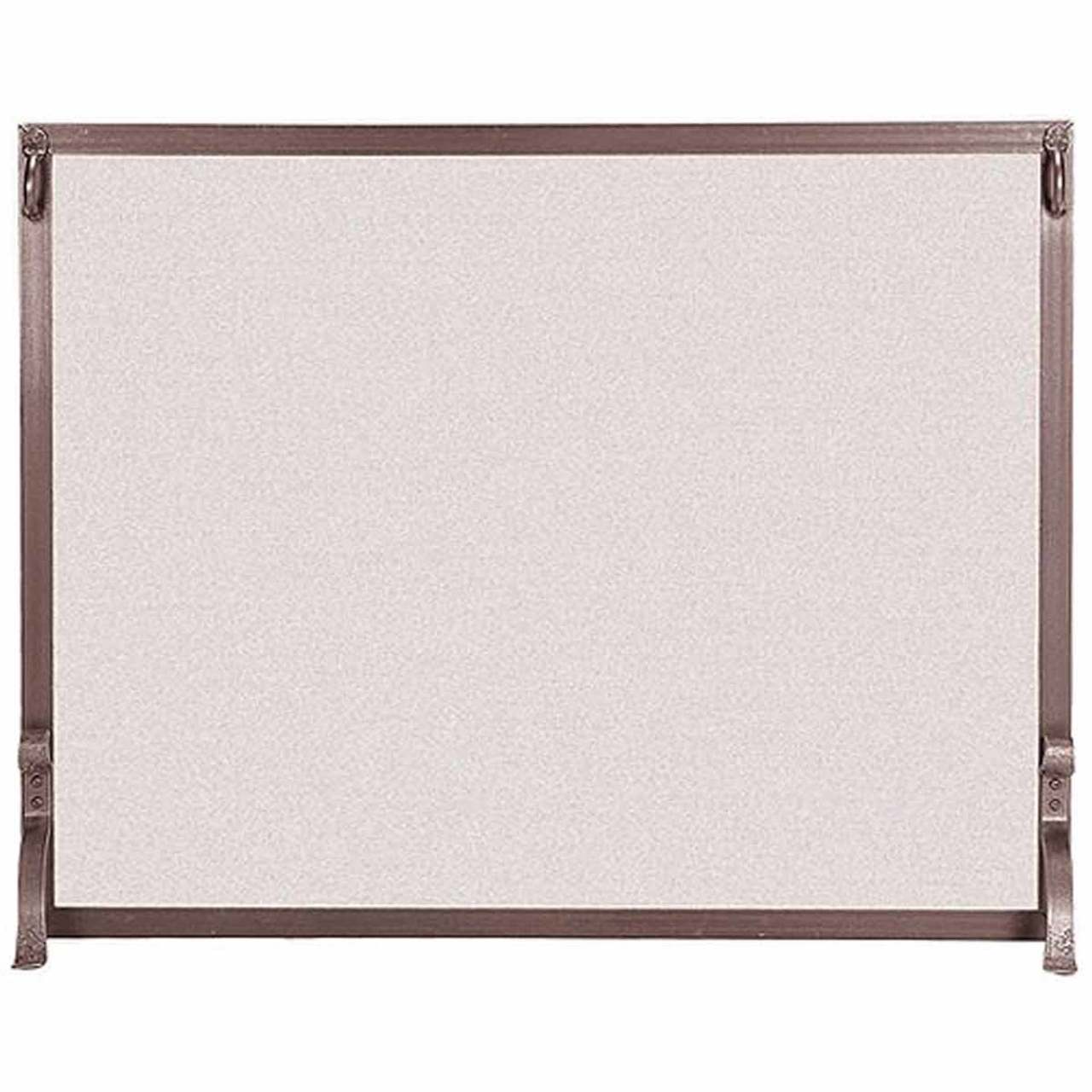 Pilgrim Forged Iron Fireplace Screen - Burnished Bronze 44" x 33"