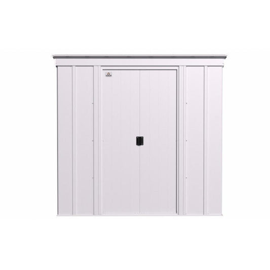 Arrow Classic Steel Storage Shed 6' x 4' -  Flute Gray