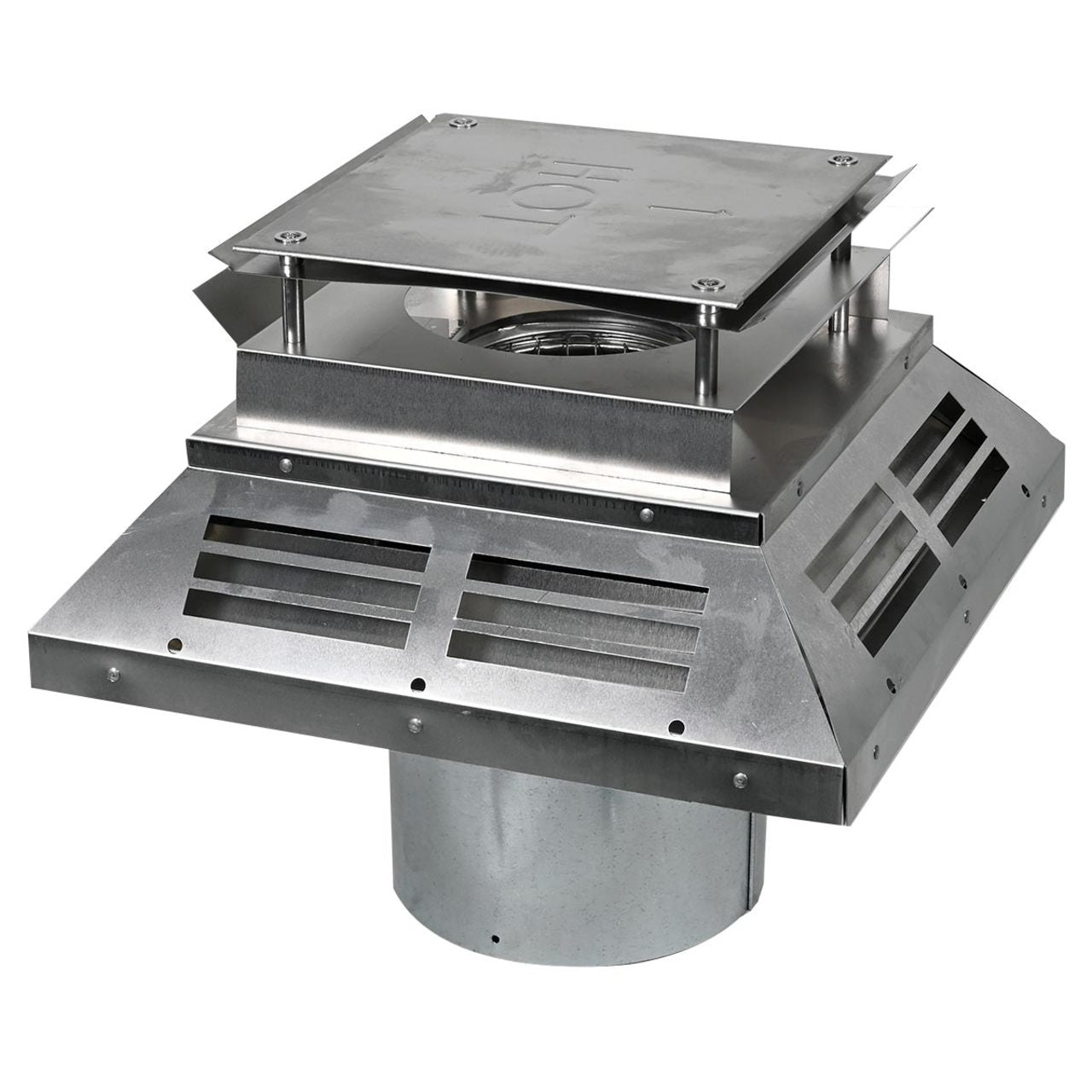 DirectVent Pro 4''x6 5/8'' Aluminum Square Horizontal Cap