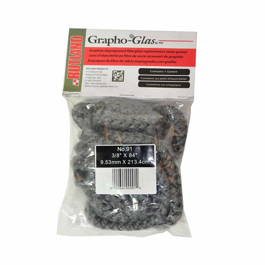 Grapho-Glas Rope Woodstove Gasket - 3/8" x 84" Long