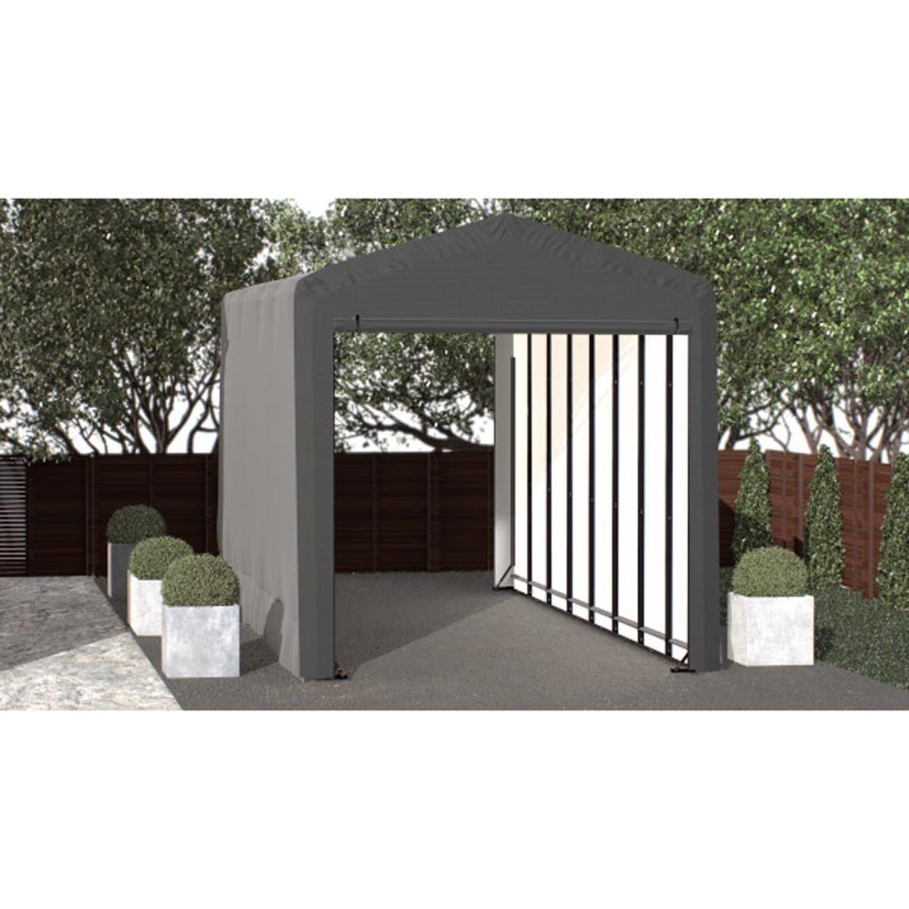 ShelterTube 14' x 36' x 16'  Wind & Snow-Load Rated Garage - Gray