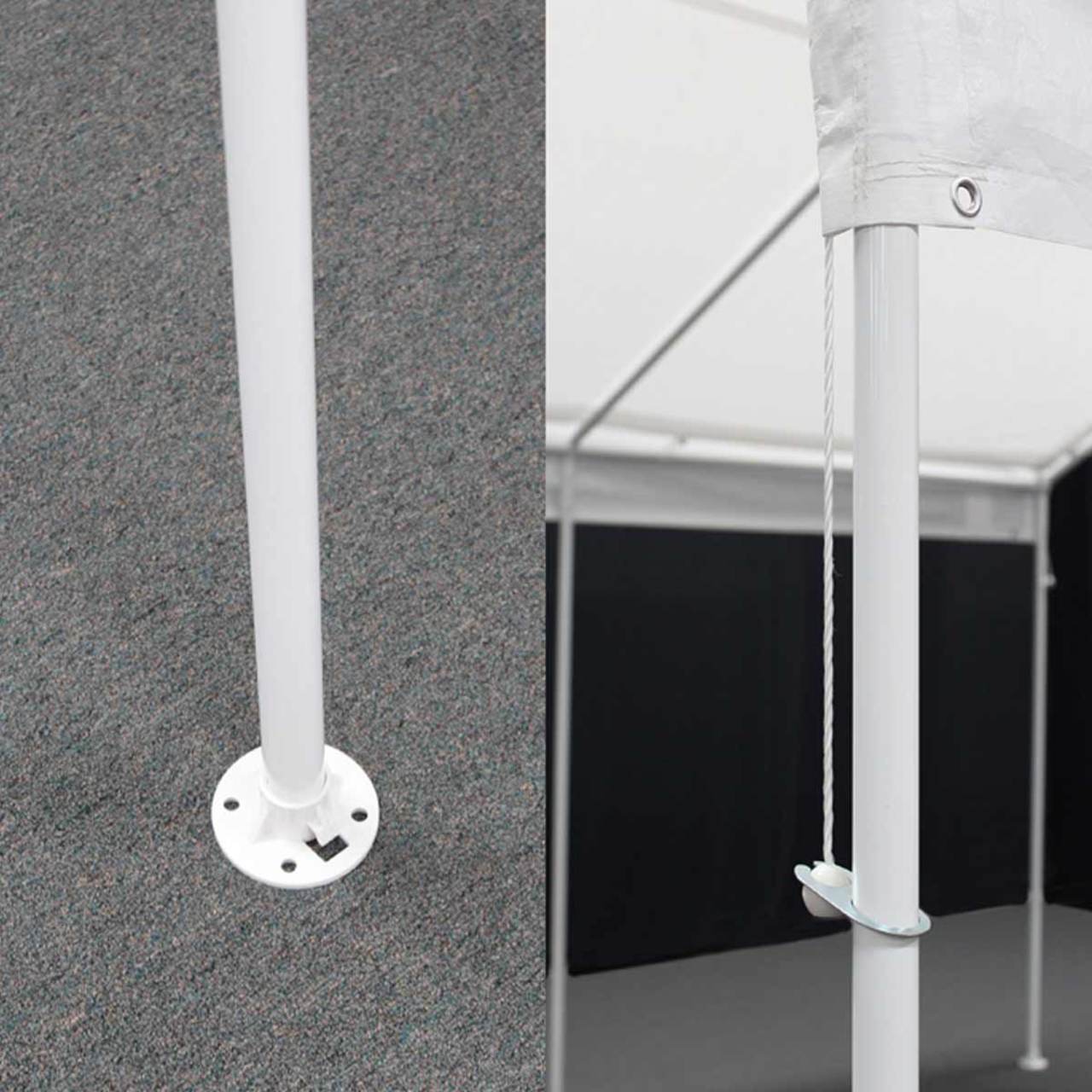 King Canopy 10' x 20' Universal Enclosed White Canopy - BJ2PC