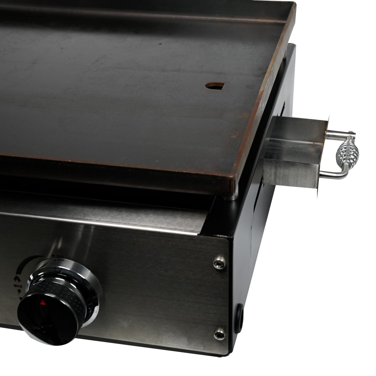 WoodEze 4-Burner Flat Top Griddle Gas Grill - Black and Stainless Steel