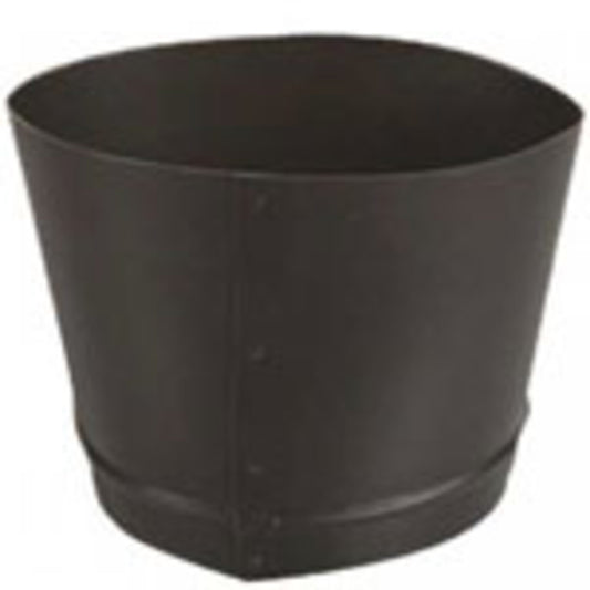 6" 24-Ga. Snap-Lock Black Oval-To-Round Boot