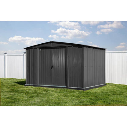 Arrow Classic Steel Storage Shed  10' x 8' Charcoal