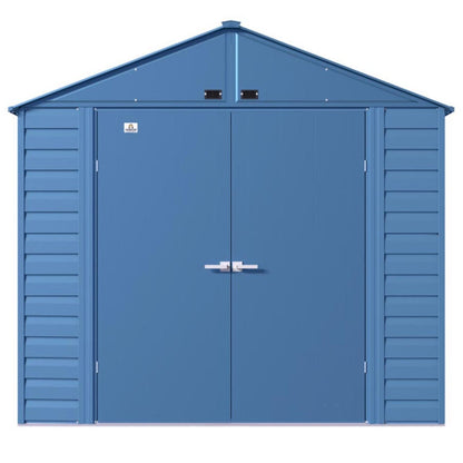 Arrow Select 8 x 8 Steel Storage Shed - Blue Gray
