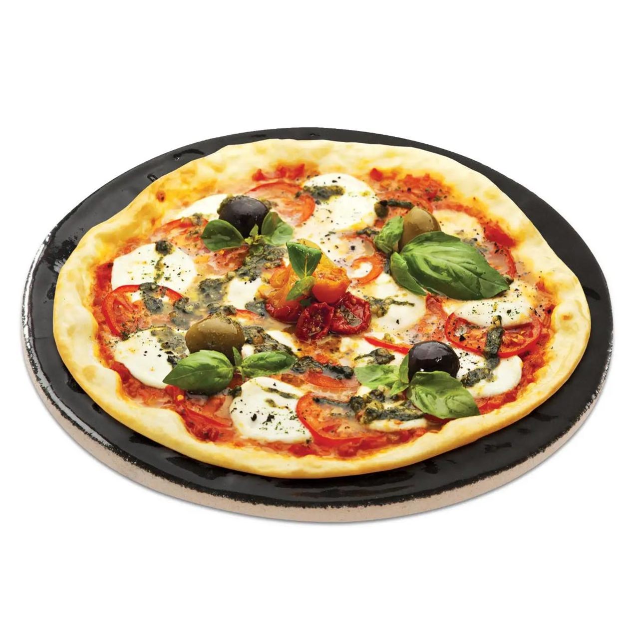 13" Diameter Porcelain Glazed Pizza Baking Stone