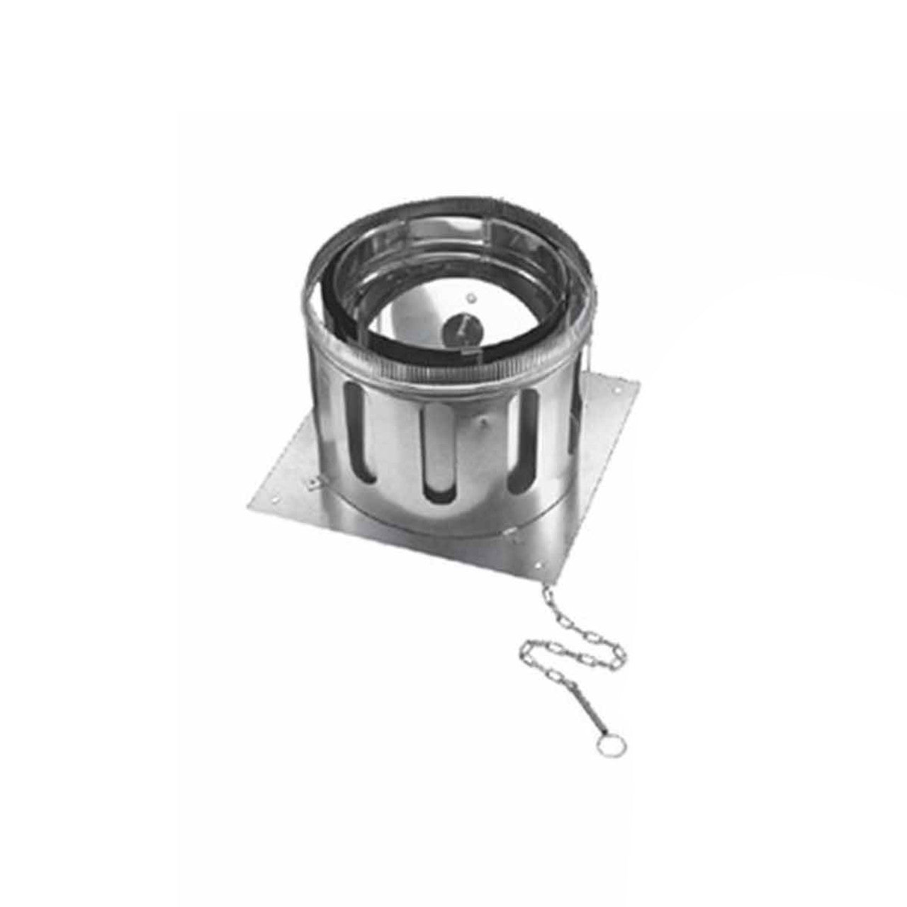 12" DuraChimney II Anchor Plate with Damper - 12DCA-APD