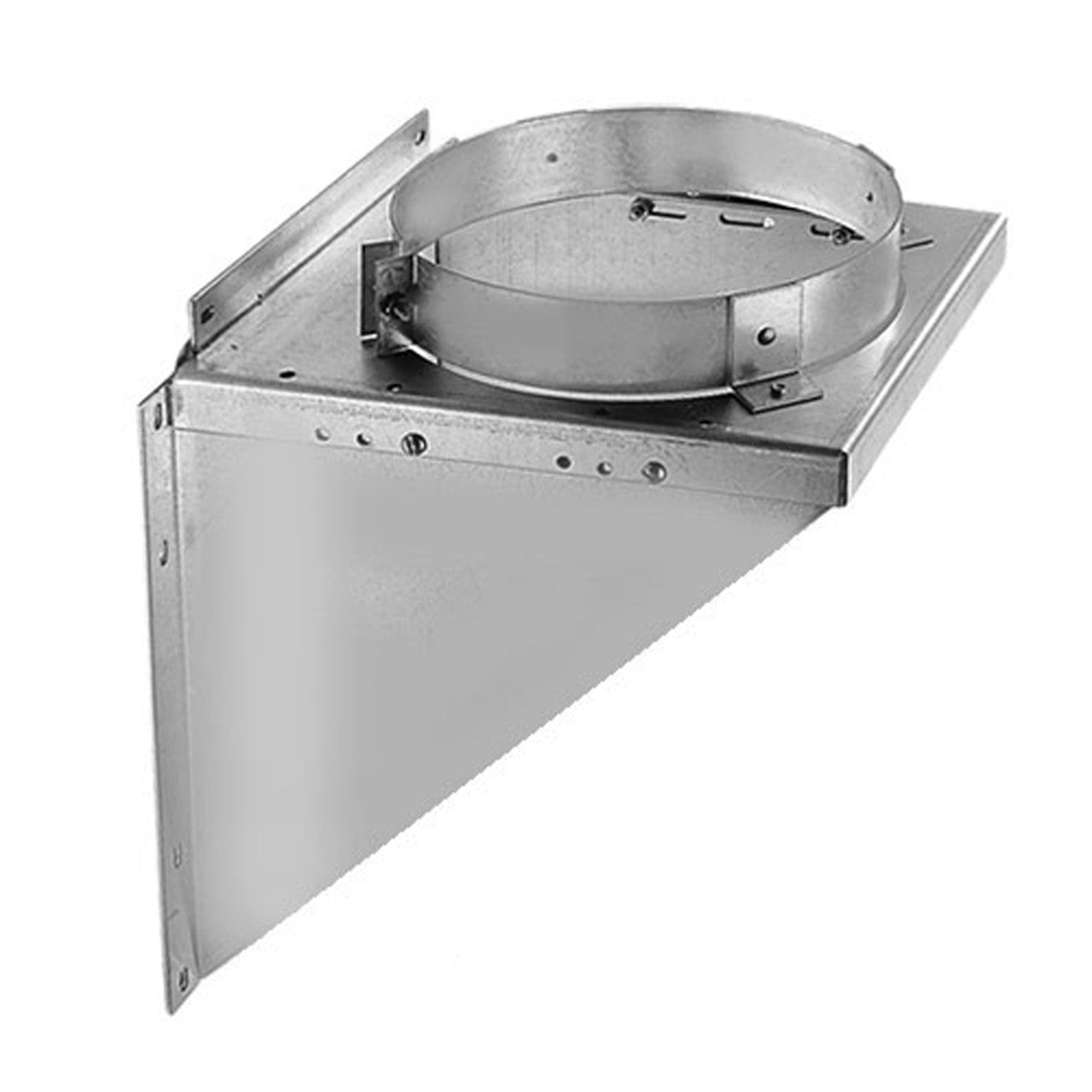 8" DuraTech Adjustable Stainless Steel Tee Support Bracket - 8DT-TSBSS