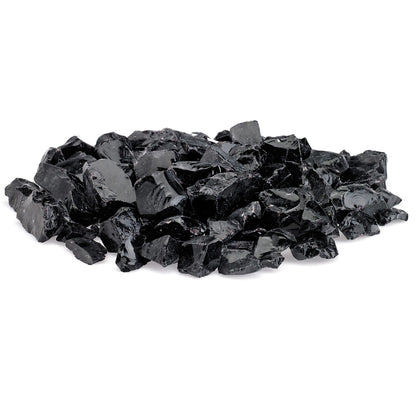 Onyx Recycled Fire Pit Glass - Medium 3/4" - 1 1/2"-10 lbs