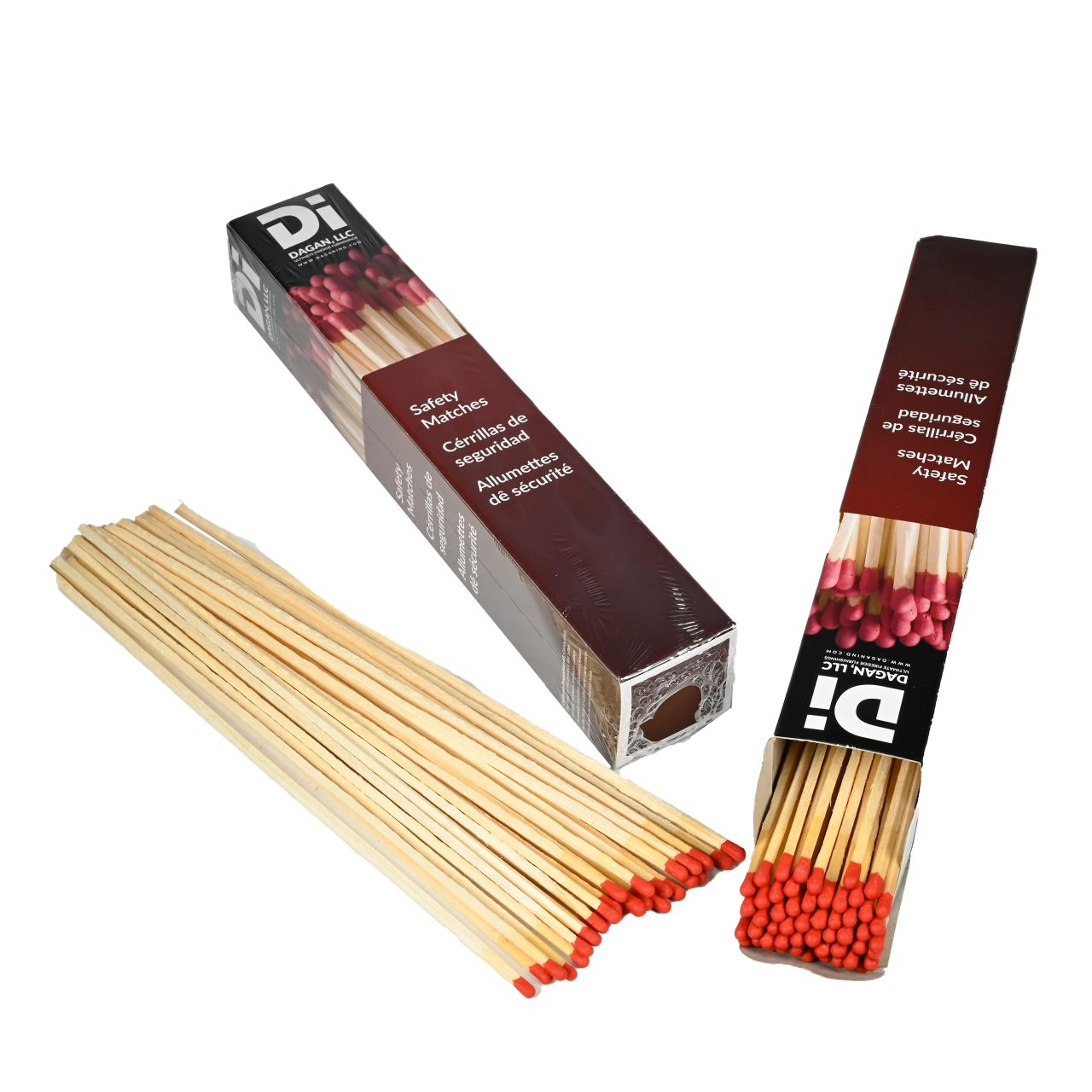 Extra Long Premium Fireplace Matches - 90 Matches Per Box