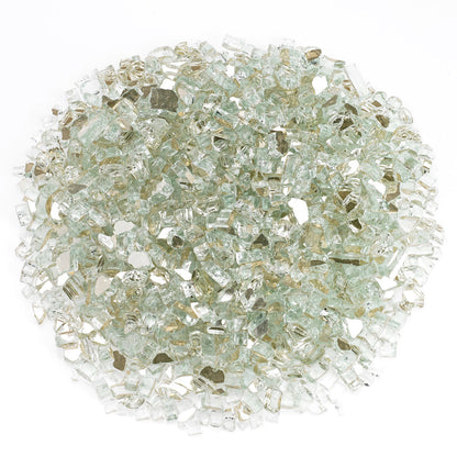 1/4" Platinum Reflective Fireglass-10 lb