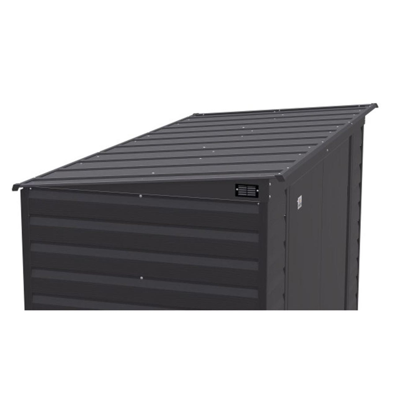 Arrow Select 8' x 4' Steel Storage Shed  -  Charcoal
