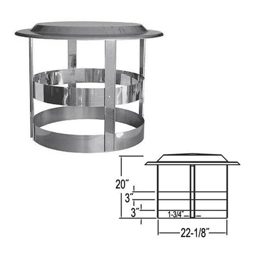 22'' DuraTech Chimney Cap - 22DT-VC