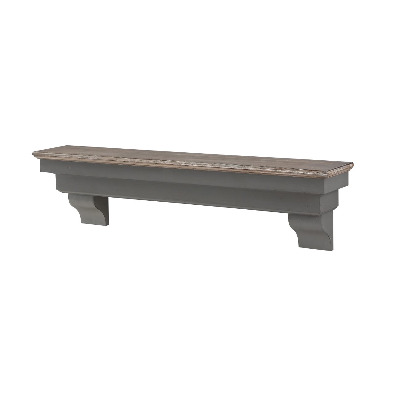 48" Hadley Fireplace Shelf by Pearl Mantels - Cottage Distressed Finish