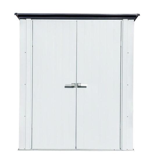 Spacemaker 5' x 3' Patio Shed - Flute Gray and Anthracite