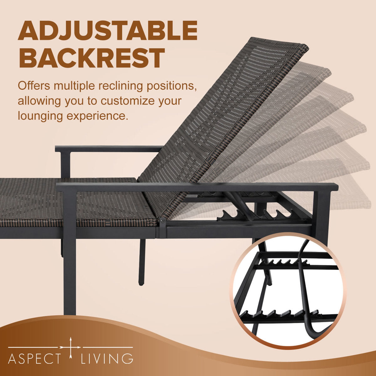 Fire Sense Biscayne Indoor-Outdoor Wicker Chaise Set of 2 - 65465
