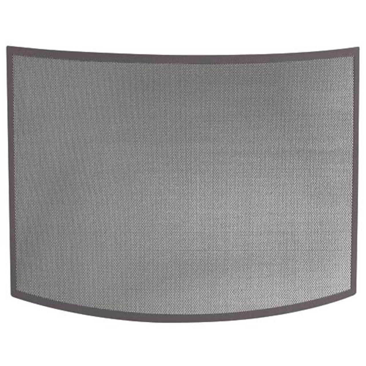 Bowed Bronze Fireplace Screen