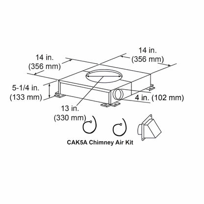 Majestic Chimney Air Kit For SL1100 And SL400 Series Pipe - CAK5A