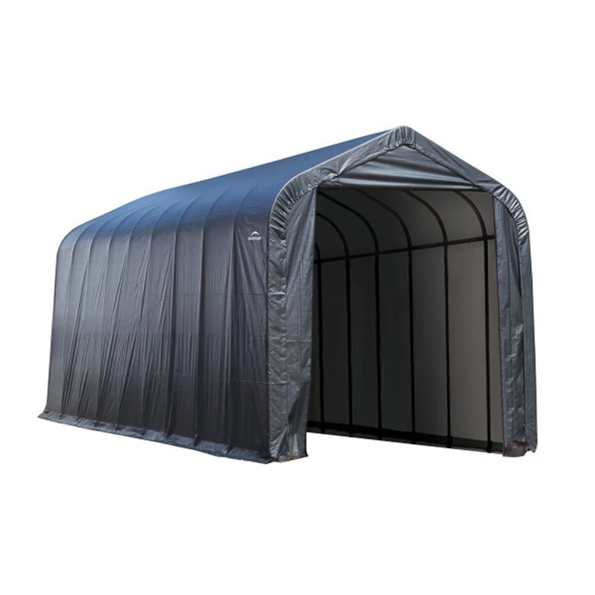 ShelterCoat 16' x  40' Garage With Peak Roof - Gray
