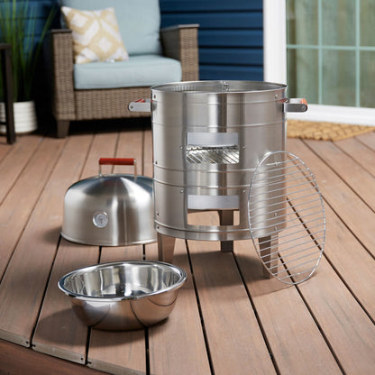 Americana Stainless Steel Charcoal Water Smoker - 5025.2.911
