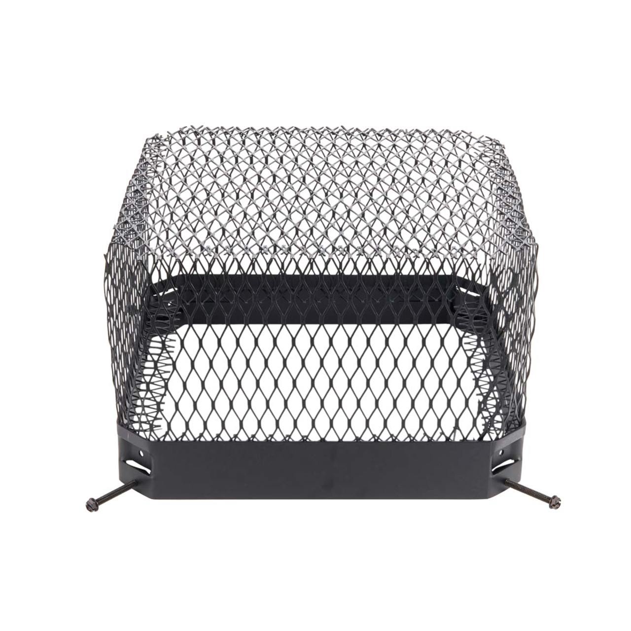 13" x 13" Black Painted Galvanized Raccoon Screen