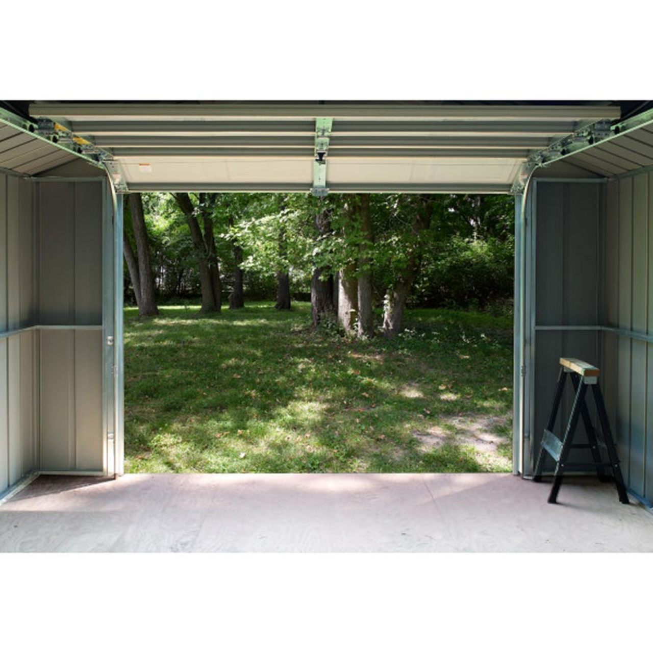 Arrow Murryhill 12' x 10' Steel Storage Garage/Building - Gray