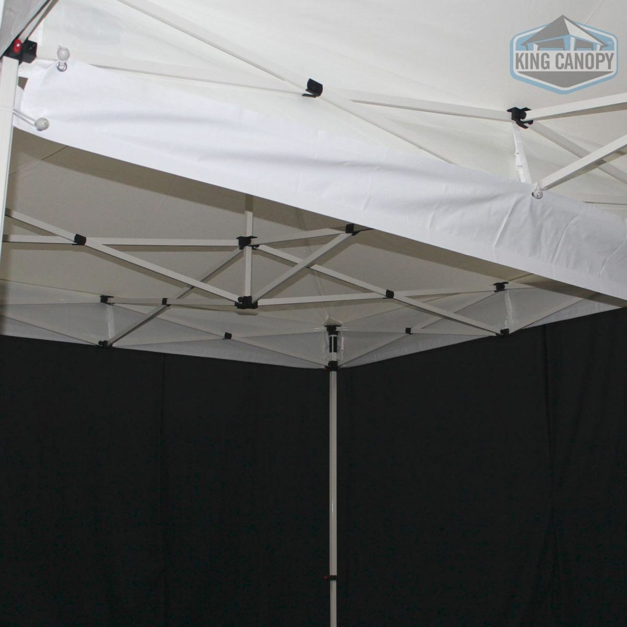 King Canopy  10' Rain Gutter with 10 White Ball Bungees