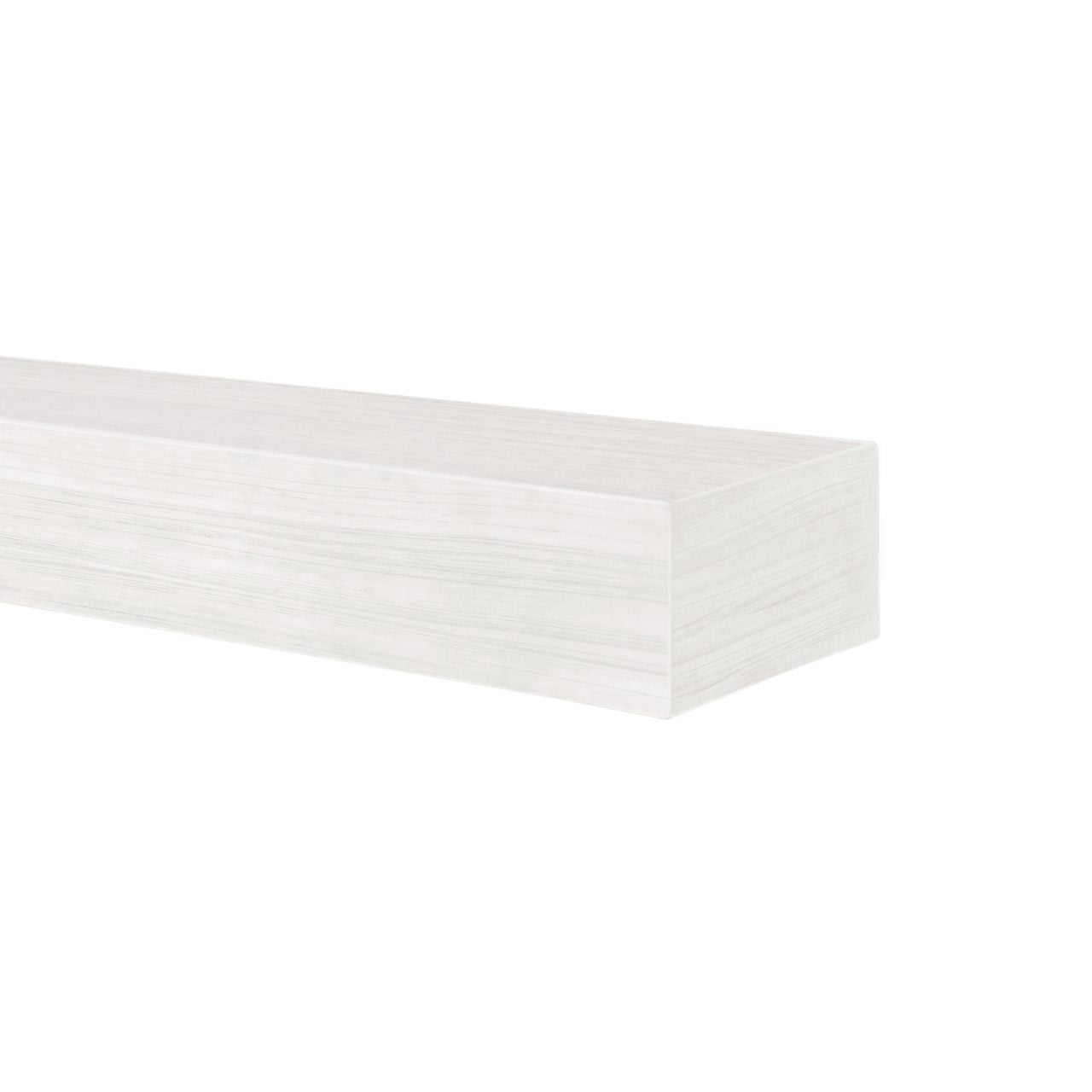 48" Zachary Non-Combustible Fireplace Shelf by Pearl Mantels - Whitewash Finish