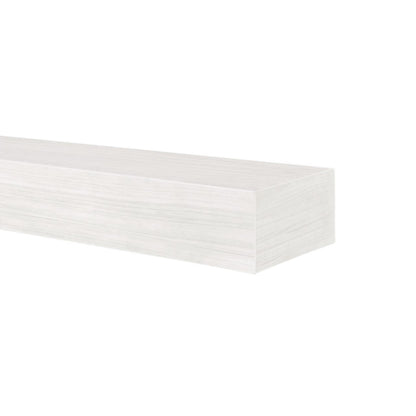 48" Zachary Non-Combustible Fireplace Shelf by Pearl Mantels - Whitewash Finish